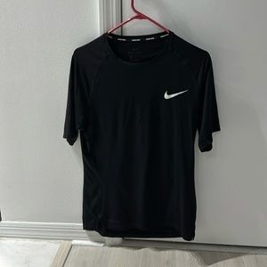 Nike Dry Fit Short Sleeve Shirt, color black, size L